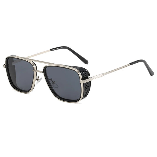 ISHMAEL UV400 MEN'S FLAT TOP  SQUARE FRAME SUNGLASSES