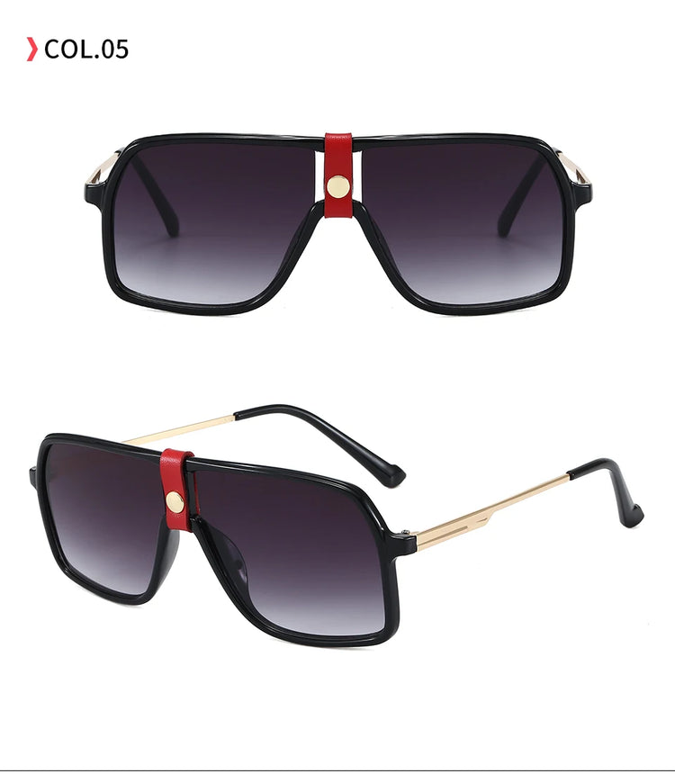 Amari Men's Shield Frame Gradient Lens UV400 Sunglasses