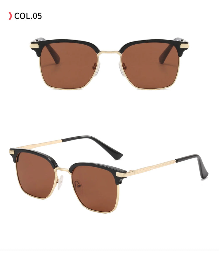 Remy Unisex  Clubmaster UV400  Square Frame Sunglasses