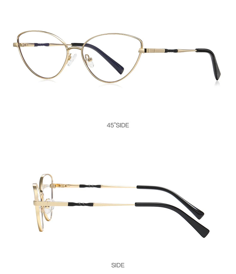 Cleo Women's Cat-Eye Anti-Blue Light Glasses