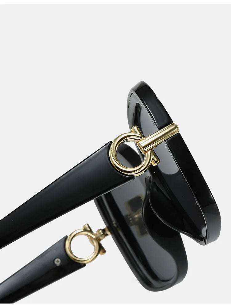 Rhiannon Women's Retro Square Frame UV400 Sunglasses