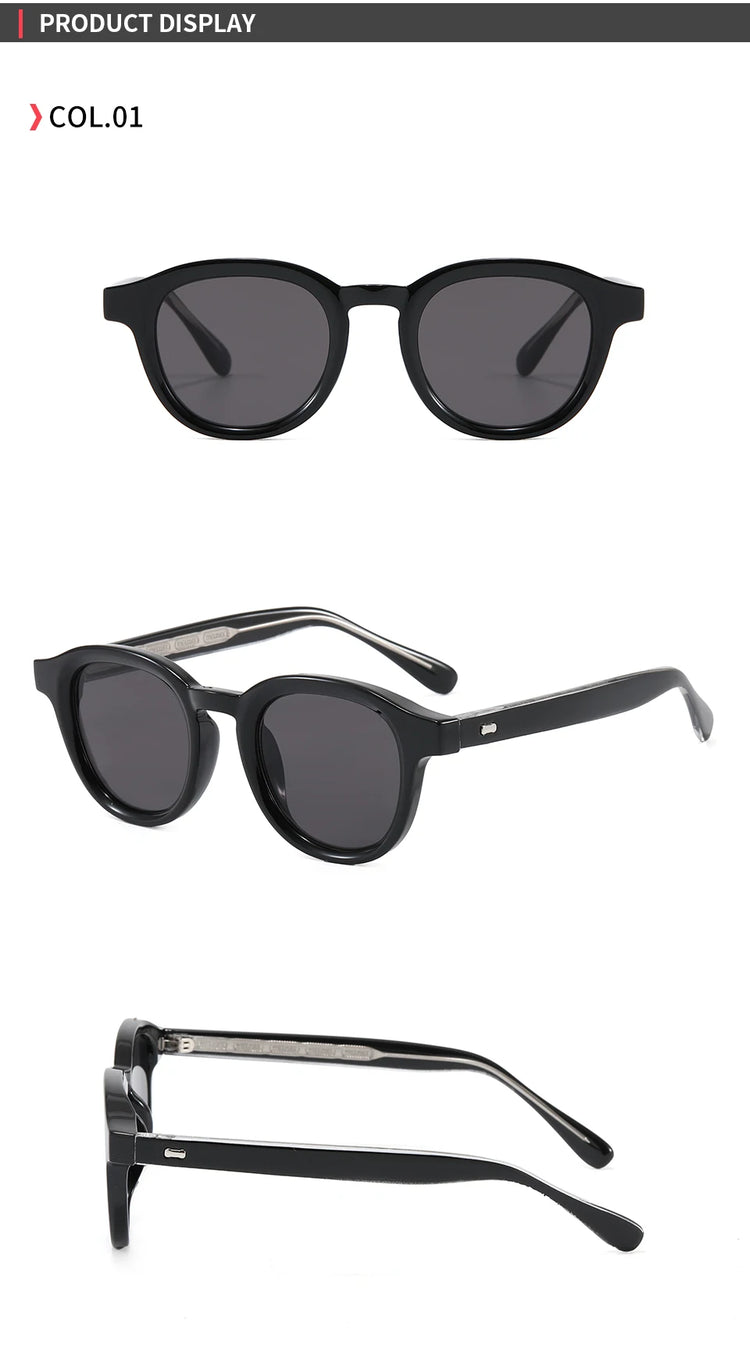 Aven Retro Round Men'sUV400 Sunglasses