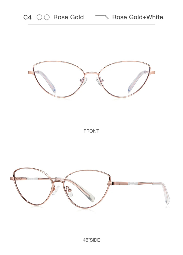 Cleo Women's Cat-Eye Anti-Blue Light Glasses
