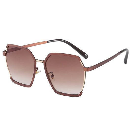 SOPHIA WOMEN'S OVERSIZED UV400  SQUARE FRAME SUNGLASSES