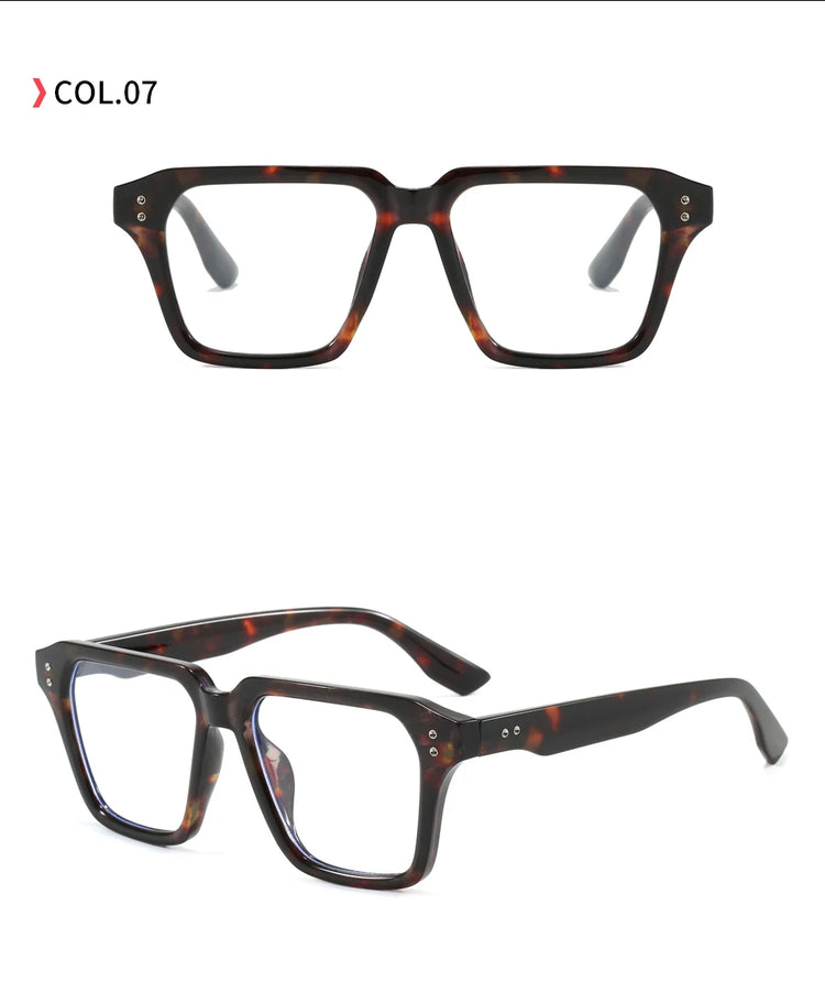 Frequency Unisex Classic Square Frame Anti-Blue Light Glasses