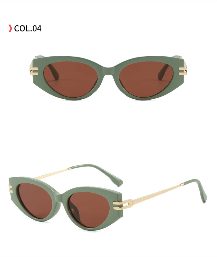 Luxor Women’s Retro Oval Frame UV400 Sunglasses