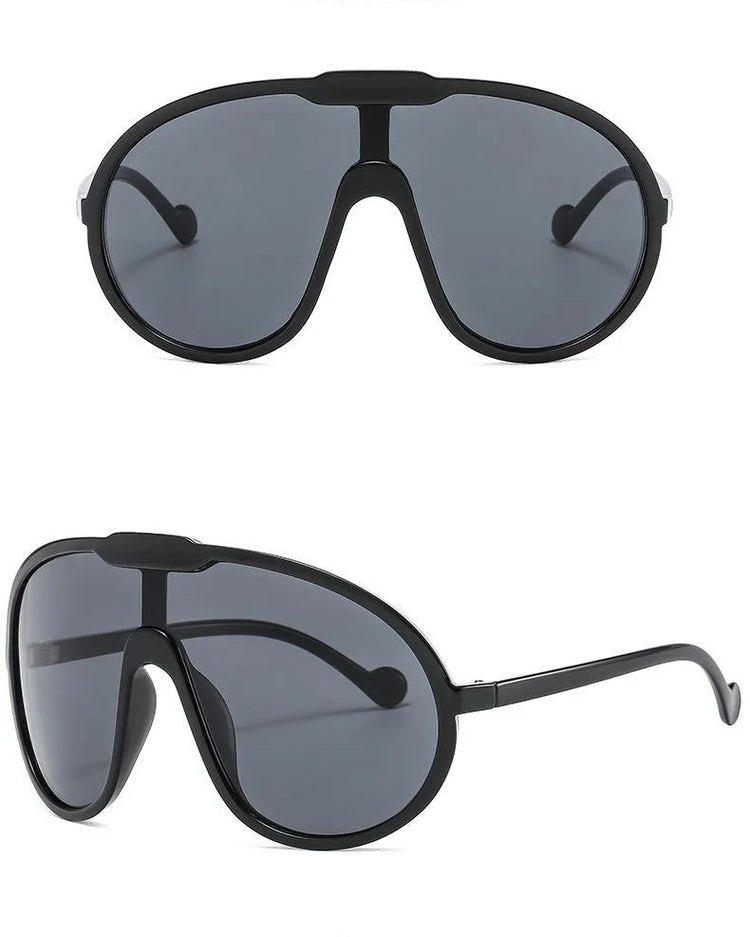 Mika Women's Oversized Pilot Frame UV400 Sunglasses