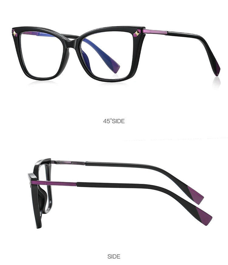 Aria Women's Square Frame Anti-Blue Light Glasses
