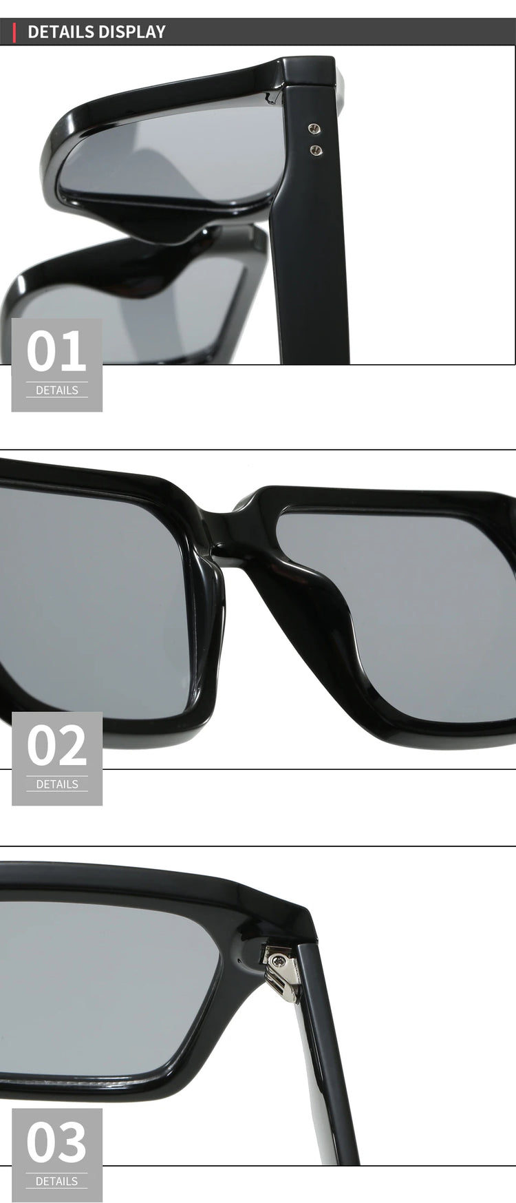 Spectra Unisex Classic Square Frame Anti-Blue Light Glasses