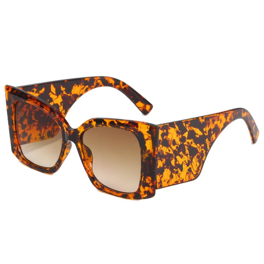 Maude Oversized Butterfly UV400 Chunky Frame Sunglasses