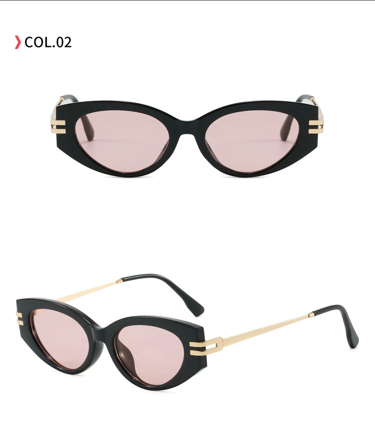 Luxor Women’s Retro Oval Frame UV400 Sunglasses