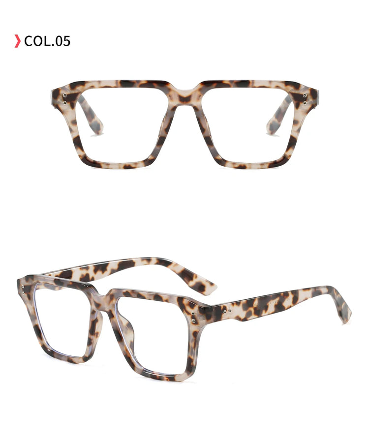 Frequency Unisex Classic Square Frame Anti-Blue Light Glasses