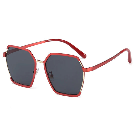 SOPHIA WOMEN'S OVERSIZED UV400  SQUARE FRAME SUNGLASSES