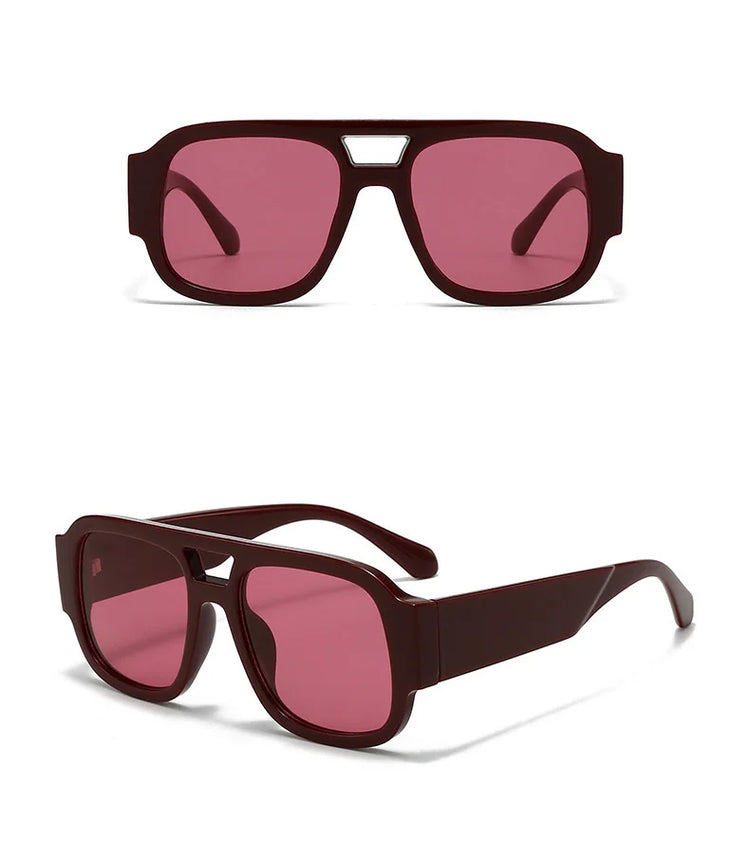 Axis Unisex Flat Top Pilot Frame UV400  Sunglasses