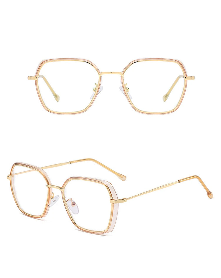 Zelda Womens Square Frame Anti Blue Light Blocking Glasses