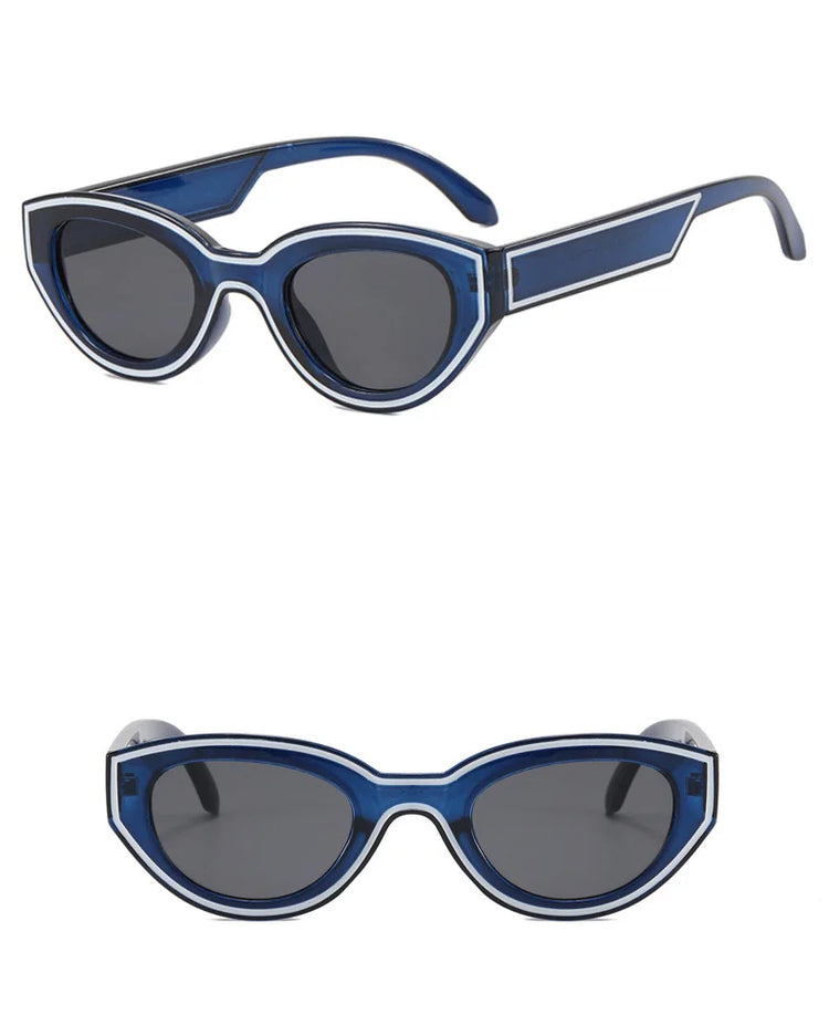 Kinesis Unisex Oval Cat Eye Retro UV400 Sunglasses