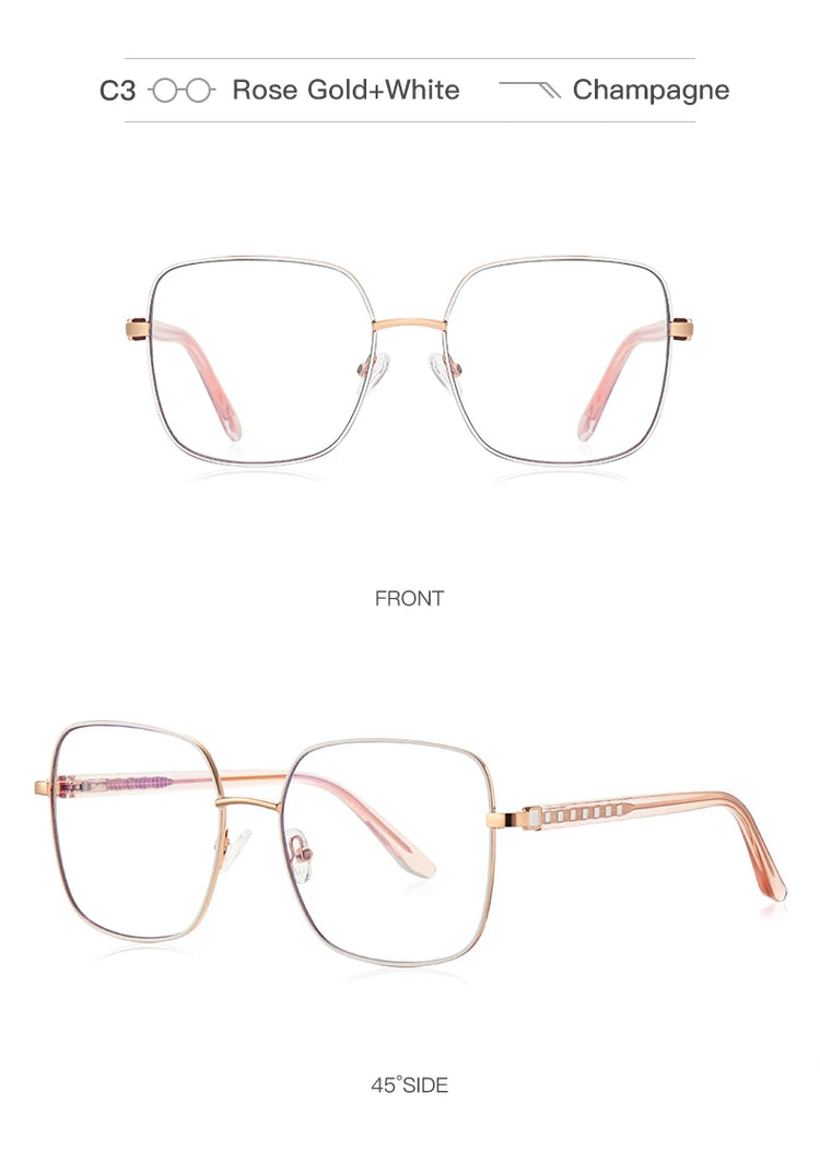 Koa Unisex Square Frame Anti  Blue Light Blocking Eyeglasses