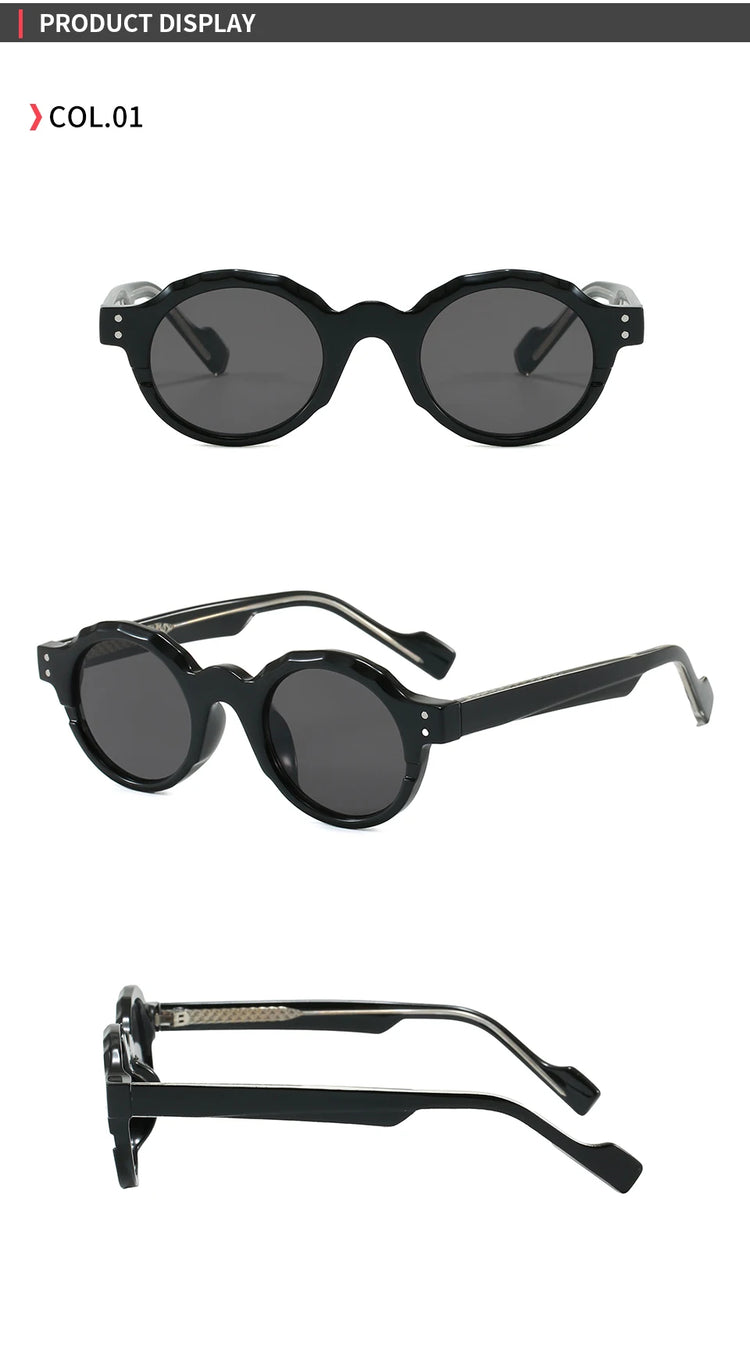 Hype Retro Round Frame Unisex UV400 Sunglasses