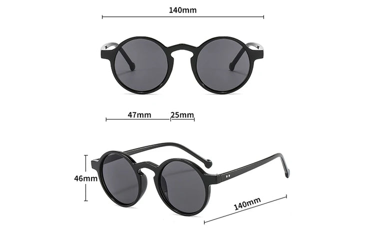 Echo Small  Frame Retro Round Unisex UV400 Sunglasses