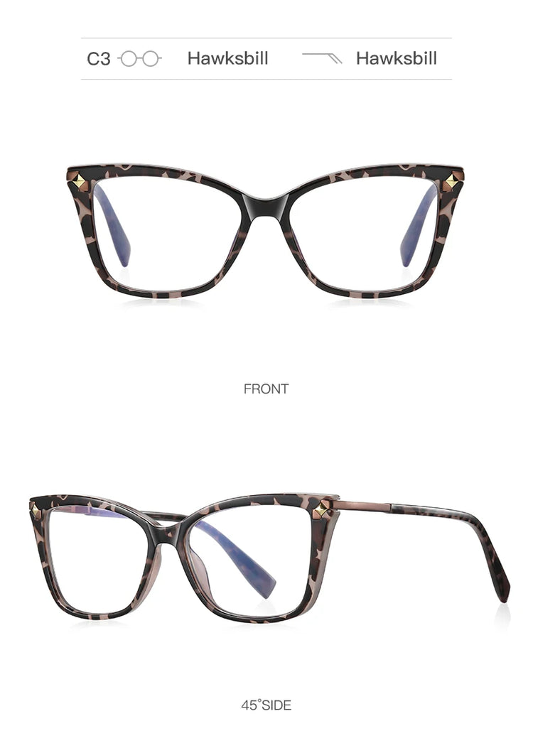 Aria Women's Square Frame Anti-Blue Light Glasses