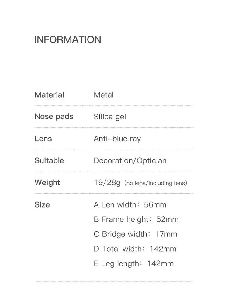Koa Unisex Square Frame Anti  Blue Light Blocking Eyeglasses