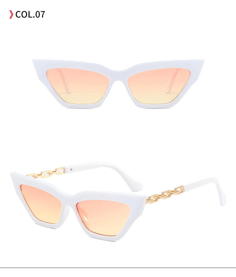 Willow Small Frame Women's Vintage Cat-Eye UV400 Sunglasses