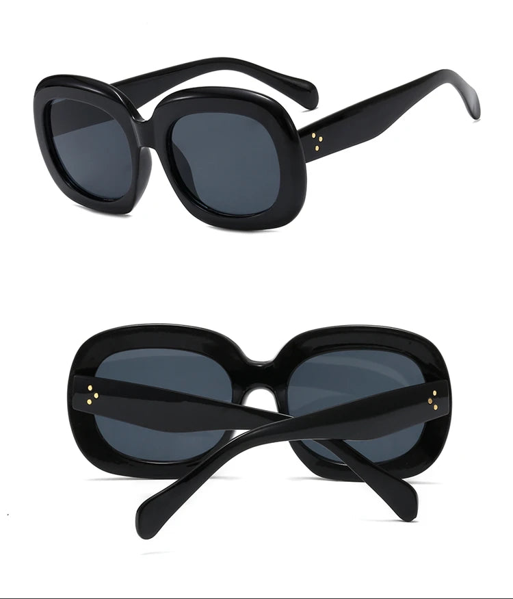 Stevie Oversized  Retro Square Frame UV400 Sunglasses