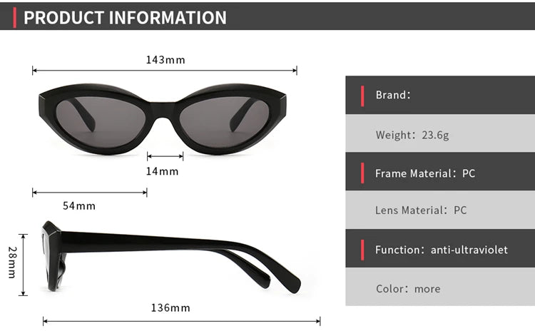 Haven Unisex Retro Oval Frame UV400 Sunglasses