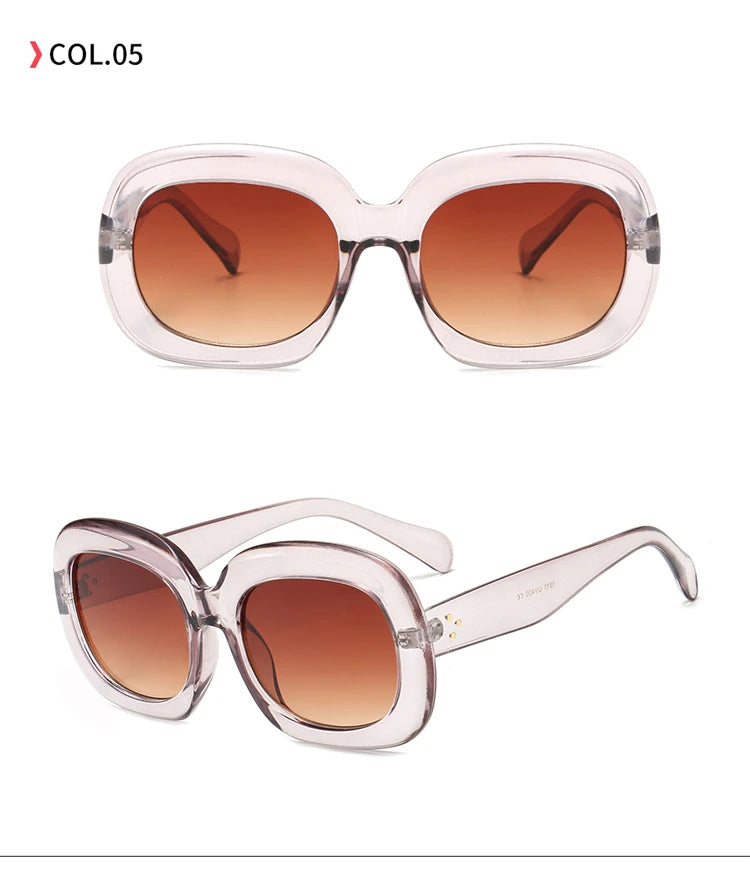 Stevie Oversized  Retro Square Frame UV400 Sunglasses