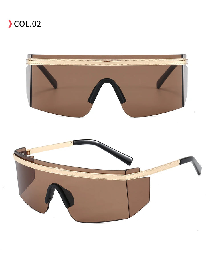 Ignis RImless Unisex Metal Detail  UV400 Sunglasses