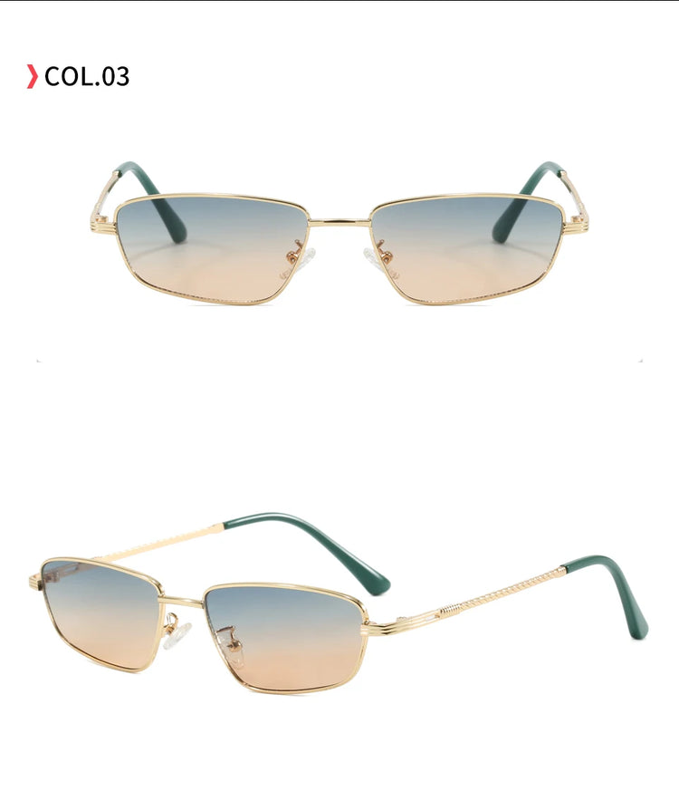 Drift  Metal Frame Unisex Small Rectangular UV400 Sunglasses