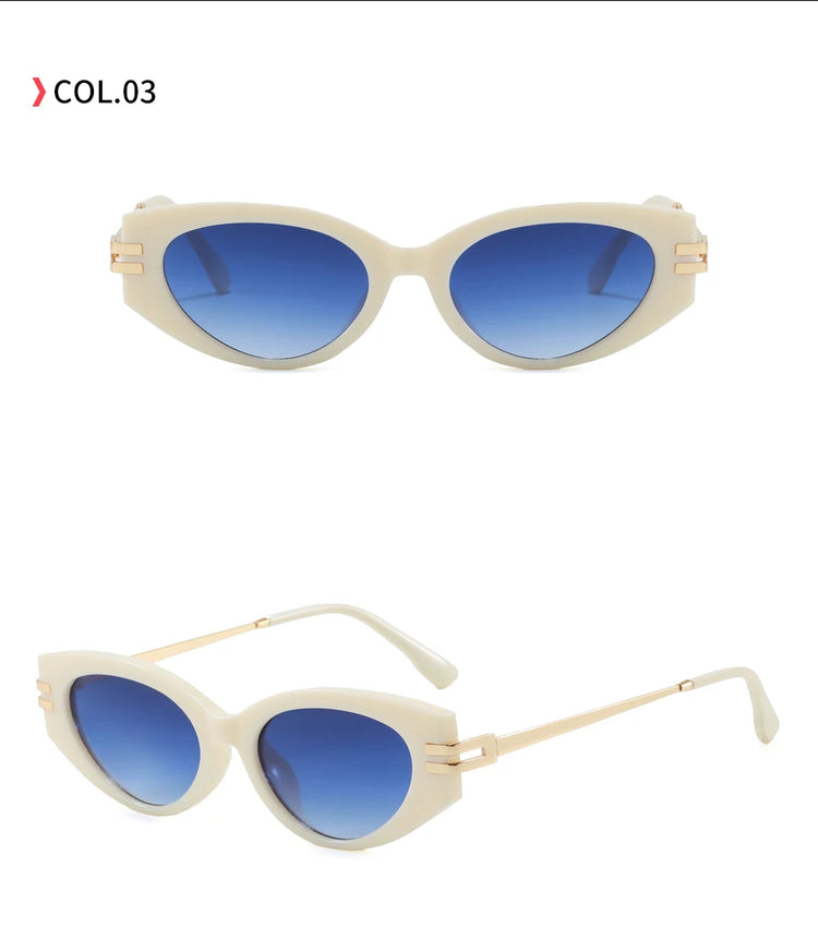 Luxor Women’s Retro Oval Frame UV400 Sunglasses