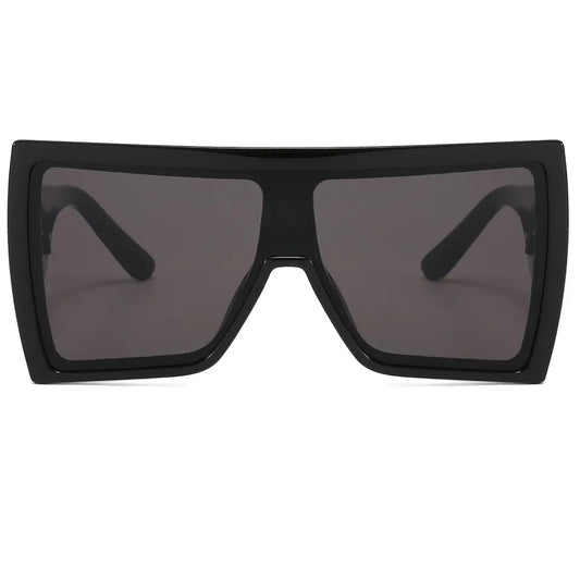 KIT BOLD FRAME OVERSIZED UNISEX FLAT TOP SUNGLASSES