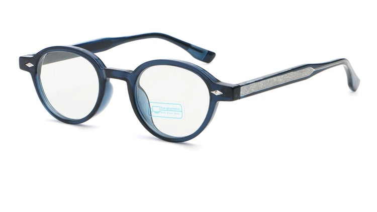 Pixel Unisex Round Frame Anti-Blue Light Blocking Glasses