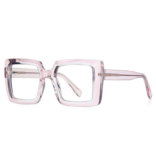 BECKY BLOCK FRAME WOMEN'S OVERSIZED ANTI-BLUE LIGHT OPTICAL GLASSES