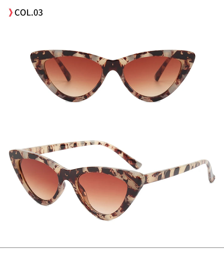 Vera Small Women's Vintage Cat Eye Frame UV400 Sunglasses