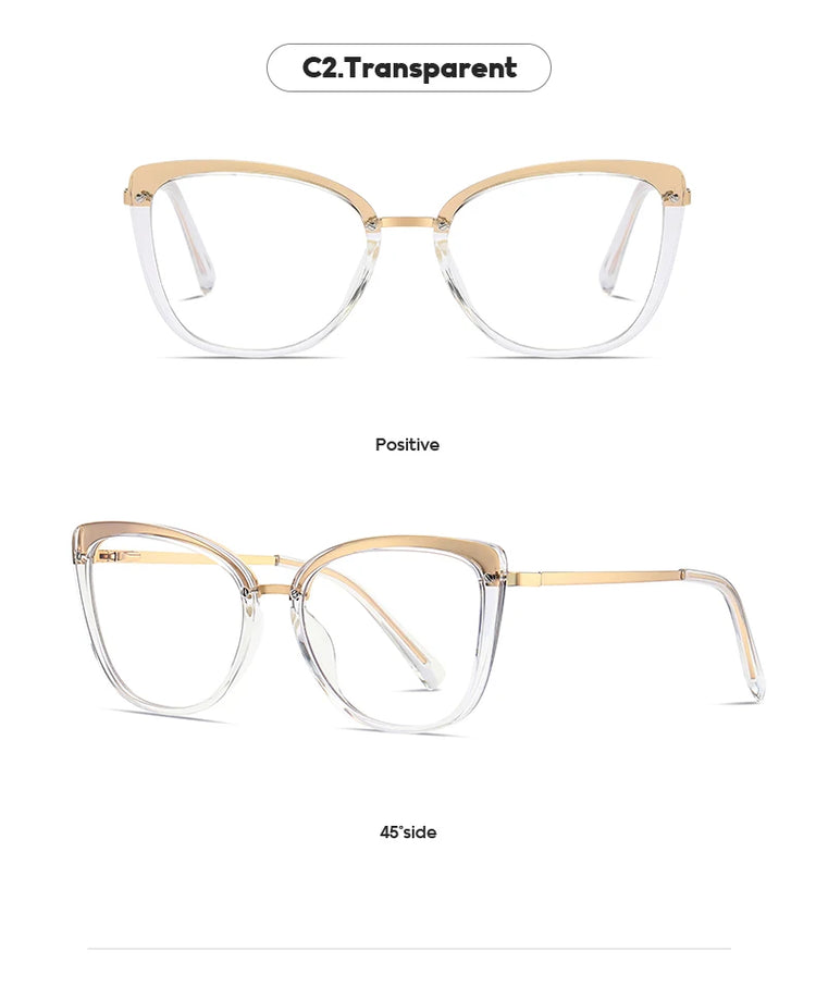 Fiora Women’s Cat Eye Anti-Blue Light Blocking Glasses