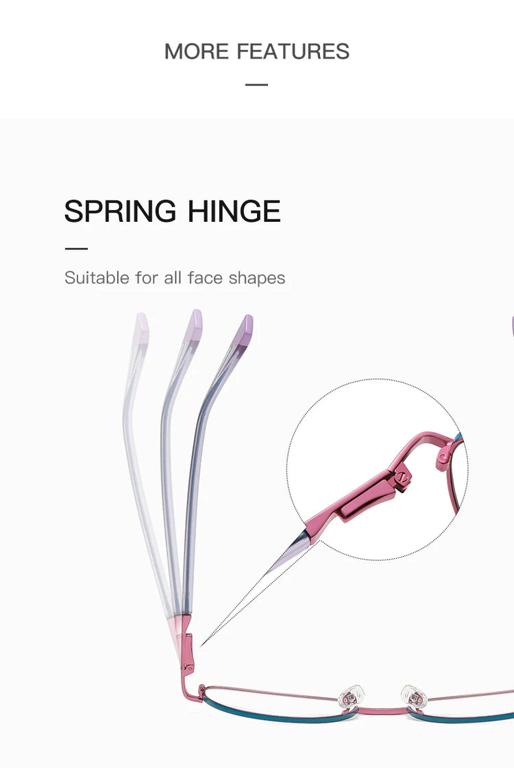 Archna Women's  Metal frame Cat Eye Anti-Blue Light Glasses