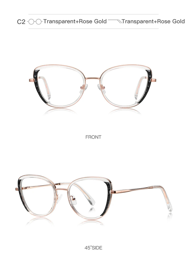 Kaia Women's Cat-Eye Anti-Blue Light Blocking Computer Glasses