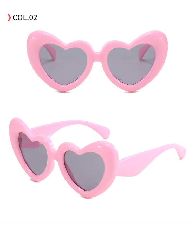 Amias Cat Eye Heart Shape UV400 Unisex Sunglasses