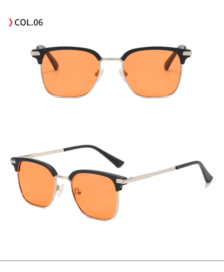 Remy Unisex  Clubmaster UV400  Square Frame Sunglasses