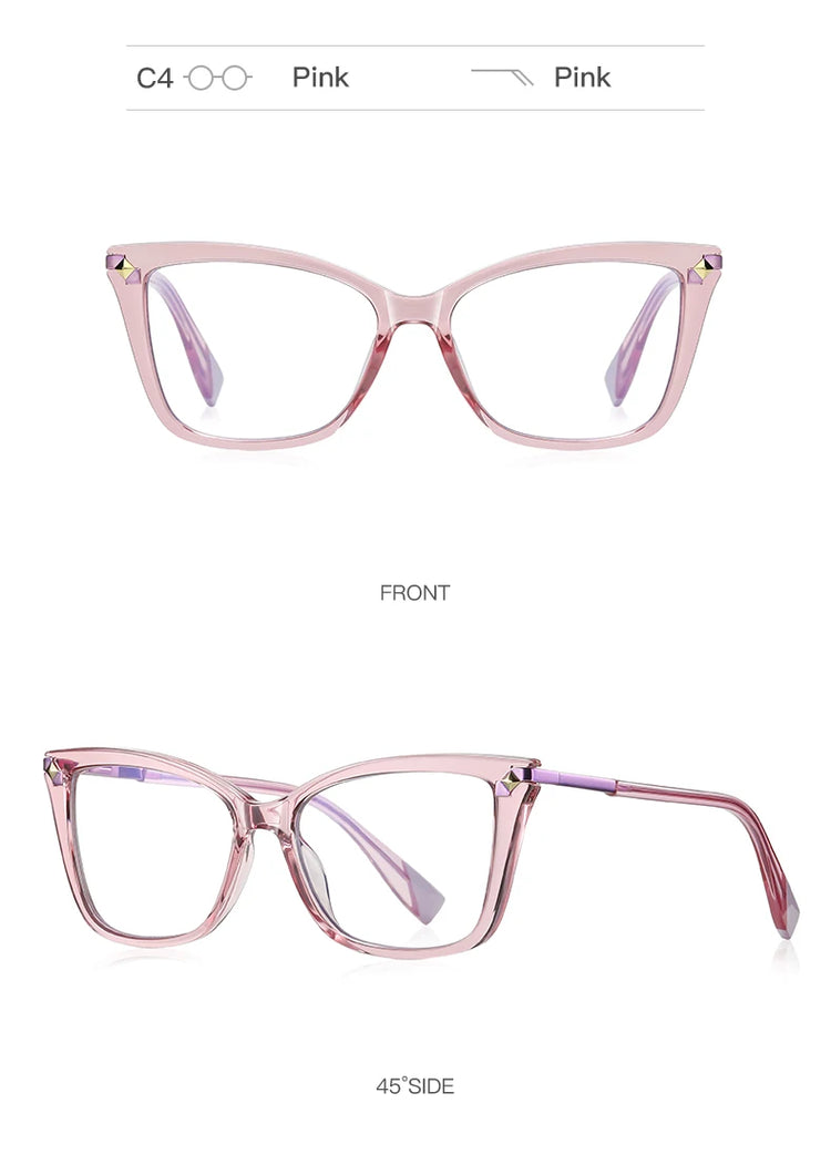 Aria Women's Square Frame Anti-Blue Light Glasses