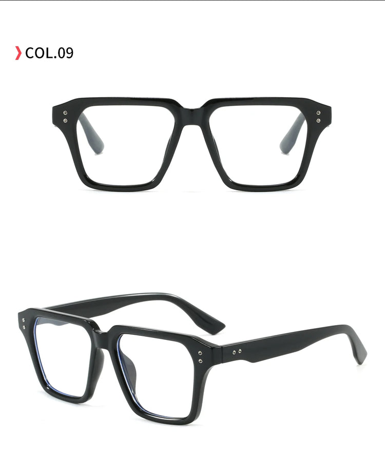 Frequency Unisex Classic Square Frame Anti-Blue Light Glasses