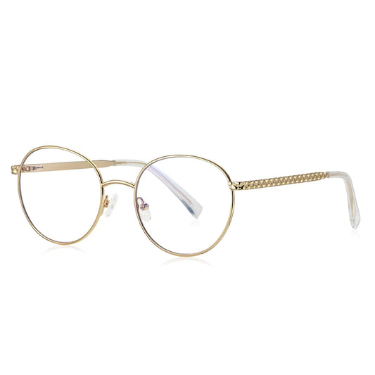 DREW ROUND METAL FRAME ANTI BLUE LIGHT UNISEX BLOCKING GLASSES