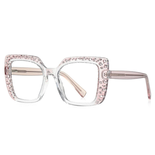 PRINCESS WOMENS OVERSIZED SQUARE FRAME ANTI BLUE LIGHT BLOCKING GLASSES