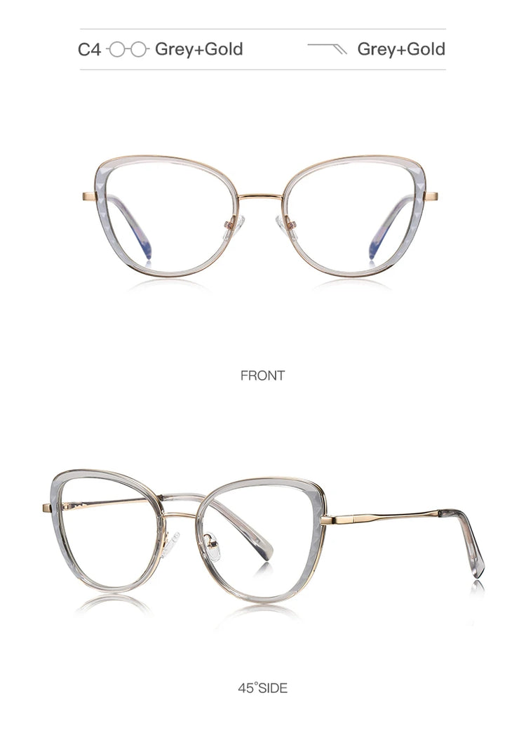 Kaia Women's Cat-Eye Anti-Blue Light Blocking Computer Glasses