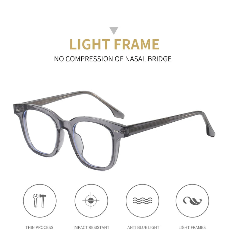 Jude Unisex Square Frame Anti-Blue Light Blocking Glasses