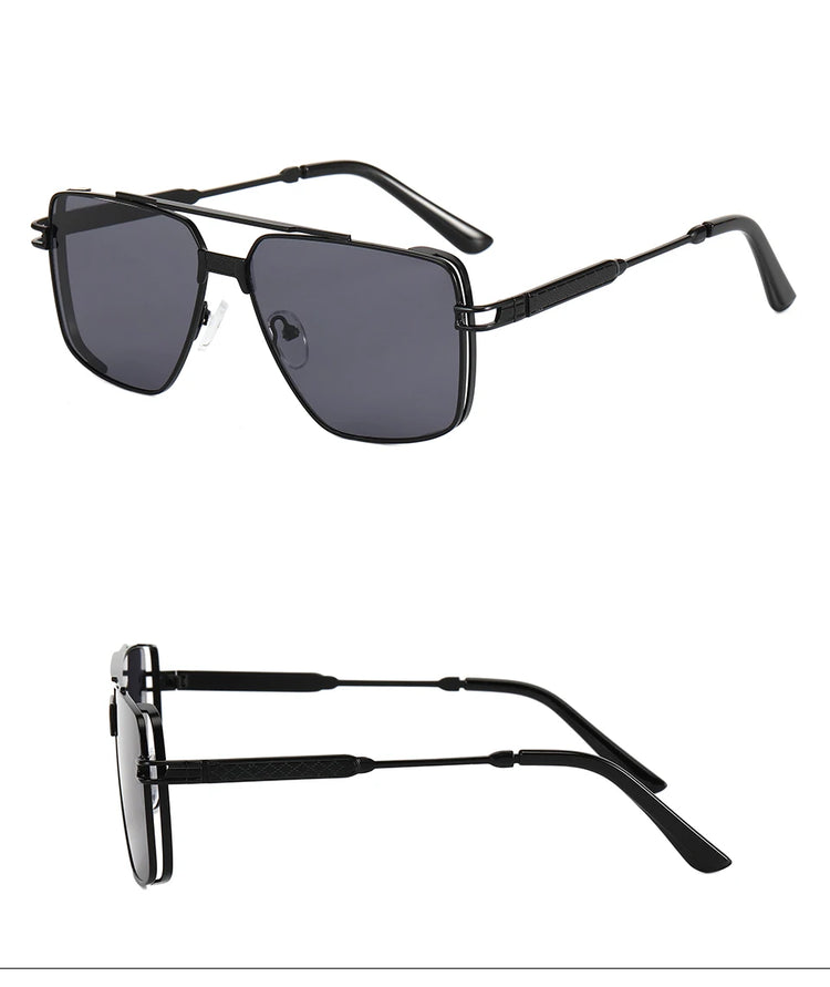 Dane Men's Metal Frame Gradient Lens UV400 Sunglasses