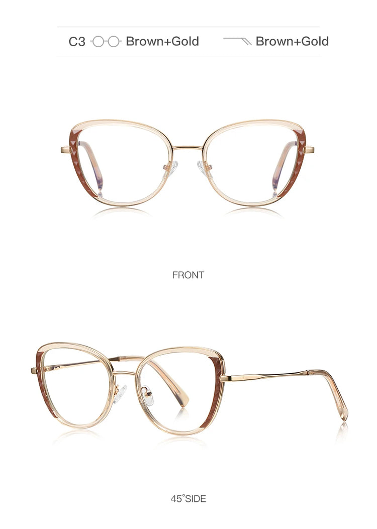 Kaia Women's Cat-Eye Anti-Blue Light Blocking Computer Glasses