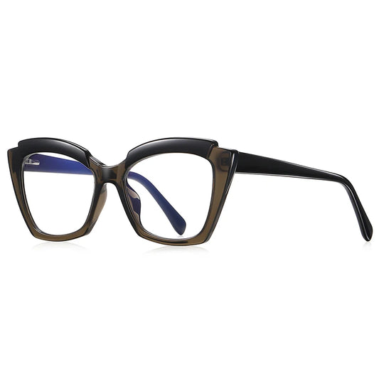 NICOLE TWO-TONE ANTI BLUE LIGHT CAT EYE FRAME GLASSES